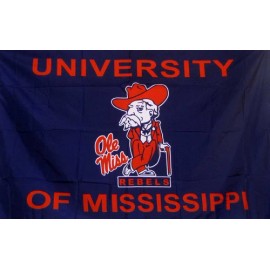 Generic MISSISSIPPI REBELS 3'x5' POLY FLAG