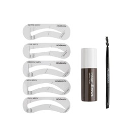 MCoBeauty - Instant Brow Matte Finish Express Eyebrow Kit - Medium to Brown Shade - Blendable, Long-Lasting, Sculpted Brows, Vegan and Cruelty-Free Cosmetics - Eyebrow Makeup