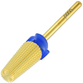 PANA PANA 3/32" Shank 5-in-1 Nail Carbide Bit - (Triple Coarse - Medium Grit, Gold) - Two Way Rotate use for Both Left and Right Handed Fast Remove Acrylic or Hard Gel