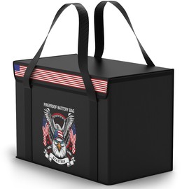 100AH LiFePO4 Lithium Battery Fireproof Bag,Large Capacity Explosion-proof Lipo Battery Safe Bag for Charging and Storage,Compatible with LiTime and LiPULS(14 * 9.4 * 7.8in)