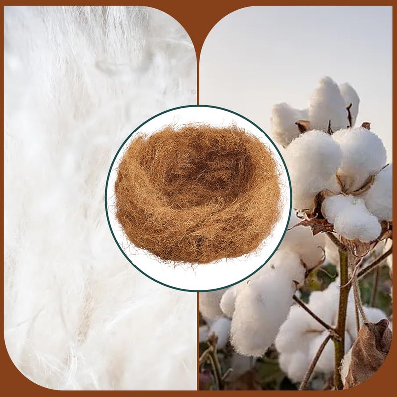 CREATCABIN Coconut Fiber for Bird Nests Bird Nesting Material Canary