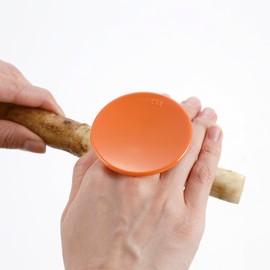 Kai Corporation KAI KITCHEN DH8179 Burdock Peeler, Just Rub, Peeler, Potatoes, Bud Remover, Orange, Made in Japan