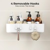 Orimade Shower Caddy 3-Pack, No-Drill Adhesive Shelves for Bathroom, Rustproof