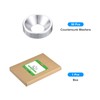 sourcing map 50 Pcs M6 Finishing Countersunk Washers, Aluminum Alloy