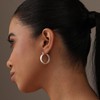 LeCalla 925 Sterling Silver Chunky Hoop Earrings for Women |