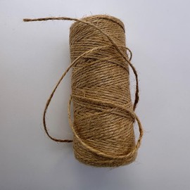 Foihukelim Jute Twine String 328 Feet，Christmas Twine ，Packing String，Packing String for Gift Wrapping Craft Projects Gardening Decoration and Home Decor for Climbing Plants