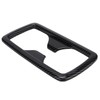 Rear Water Cup Holder Panel Frame Trim Carbon Fiber Style
