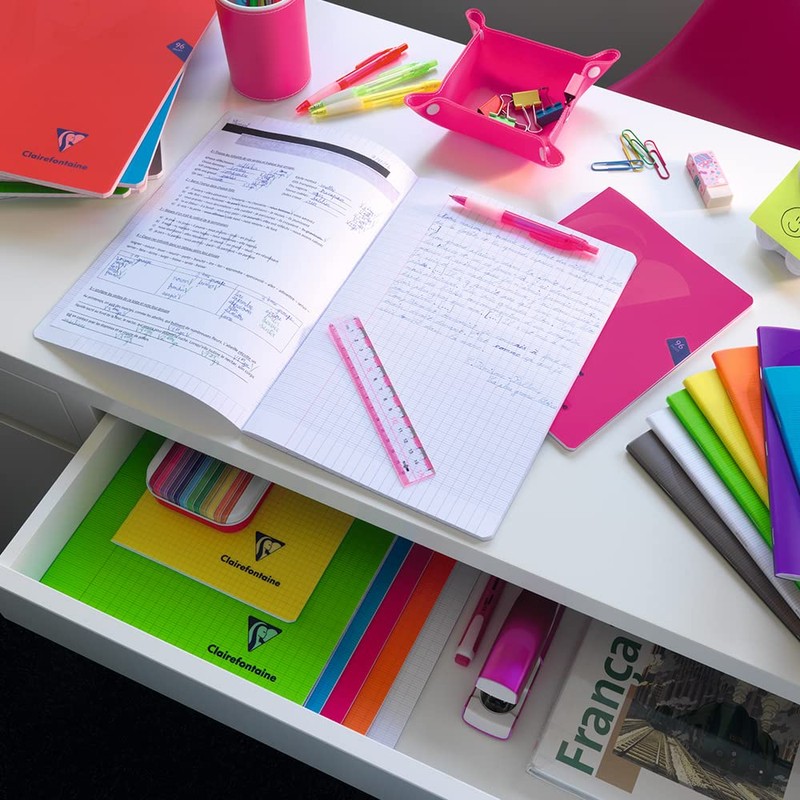 Clairefontaine Cf363161 French Ruled Mimedis Stapled Notebook, A4, 96 Pages,