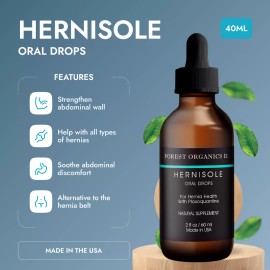 Forest Organics Hernia Health Drops for Heal Hernia, Inguinal Hernia Hiatal, Femoral Hernia belt