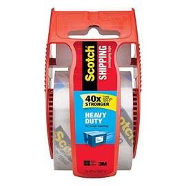 Scotch Heavy Duty Shipping Packaging Tape S8WHR, 1.88 Inches x 800 Inches, 1 Rolls with Dispenser
