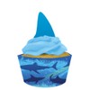 Creative Converting Shark Splash Cupcake Pick Decorations with Matching Baking