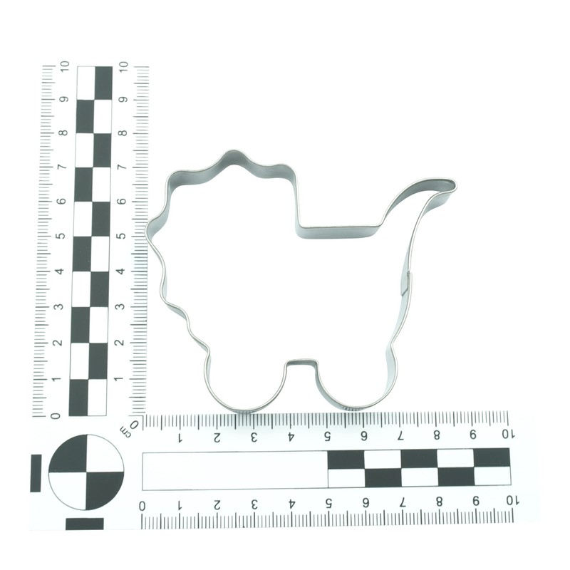 BekkiB - Set of 4 cookie cutters "Baby" - stainless