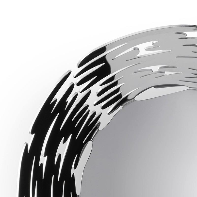 Alessi Barket BM10/21 Design Basket Bowl with Openwork Decoration, 18/10