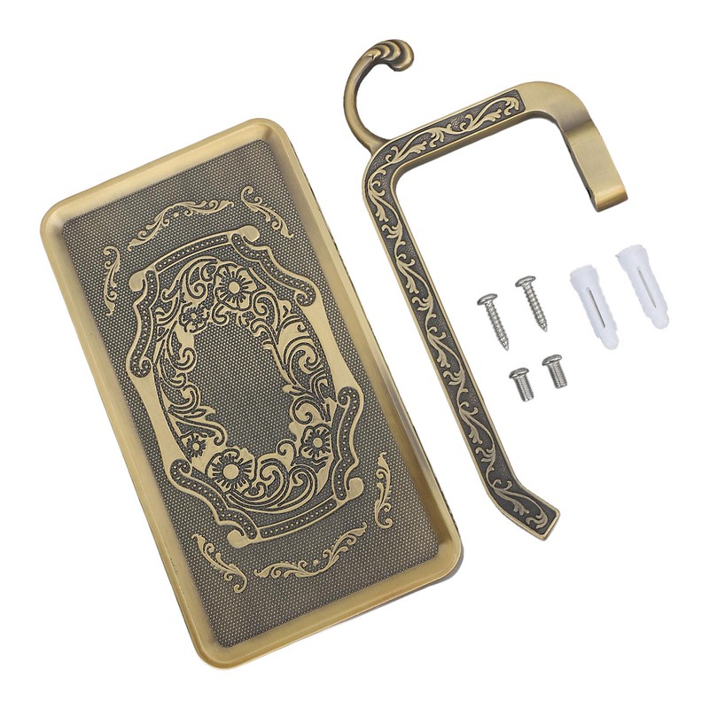 Toilet Paper Holder Multipurpose Retro Elegant Zinc Alloy Double Layer