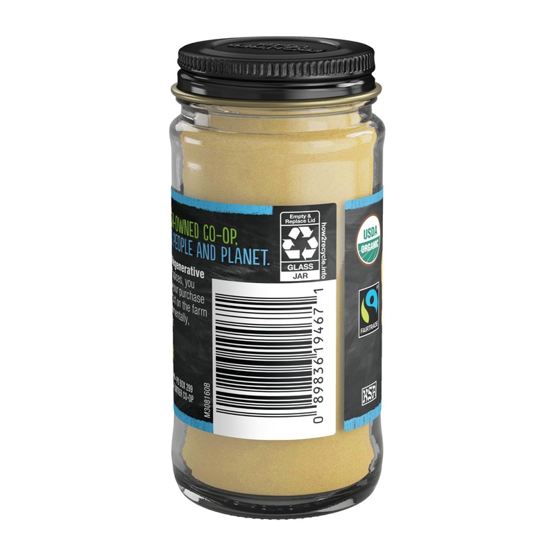 Frontier Co-op Organic Ginger Root Powder, 1.31 Ounce Bottle, Spicy