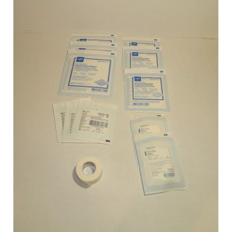 Custom Made 22 Items First Aid Kit Refill Gauze Products
