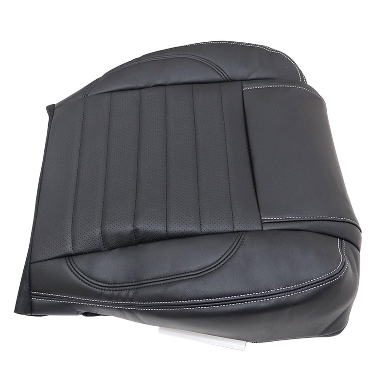 Mythoria Front Driver Bottom Replacement Leather Seat Cover Black #