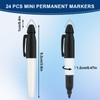 Bcautay 24 Pcs Mini Permanent Markers with Golf Keychain Clips