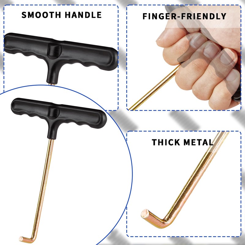 DZSEE Trampoline Spring Puller Tool Kit, T-Handle Spring Hook, Motorcycle