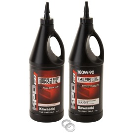 Tusk Drivetrain Oil Change Kit with Kawasaki Oil 2044120072