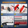 Nilight Double Bullseye Marker Light 14PCS Red Amber 10LED Rectangular