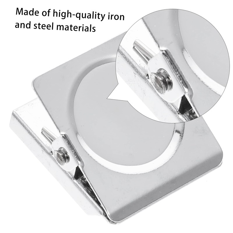 jojofuny 6Pcs Magnetic Clips for Refrigerator Strong Metal Memo Clips