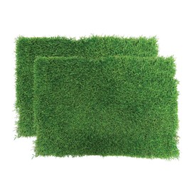 Gotta Go Grass for Small Animals – Natural Real Grass Bedding & Pet Resting Pad, Grass Potty Pad for Rabbits, Guinea Pigs, Hamsters, and Small Pets, Odor Absorbent Grass Mat (Refill 2-Pack 16" x 24")