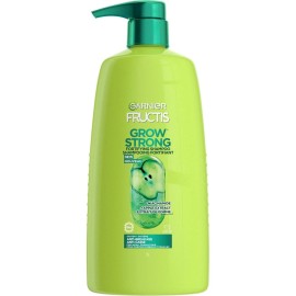 Garnier Fructis Grow Strong Shampoo 33.8oz Strengthens Hair with Apple Extract