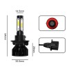 SHENKENUO H13 9008 4-Sides LED Headlight Bulbs High Low Beam