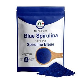 Aimgrow AimGrow Blue Spirulina, Antioxidant Rich Blue Spirulina Powder, Non-GMO and Gluten-Free, 50 grams