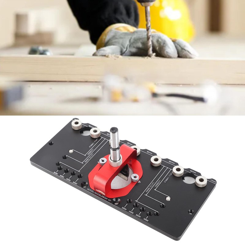 Woodworking Drill Guide Hole Locator Fixture Pocket Jig Positioning Accessories