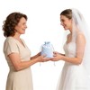 XYZRTLON Something Blue Cross Bridal Bouquet Charm Embroidered Happy Tears