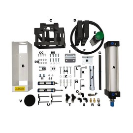 Auto Aluminum Can Crusher, Heavy Duty Pneumatic Cylinder Soda Beer Can Crusher, Eco-Friendly Recycling Tool (Automatic Button Feeding Style)