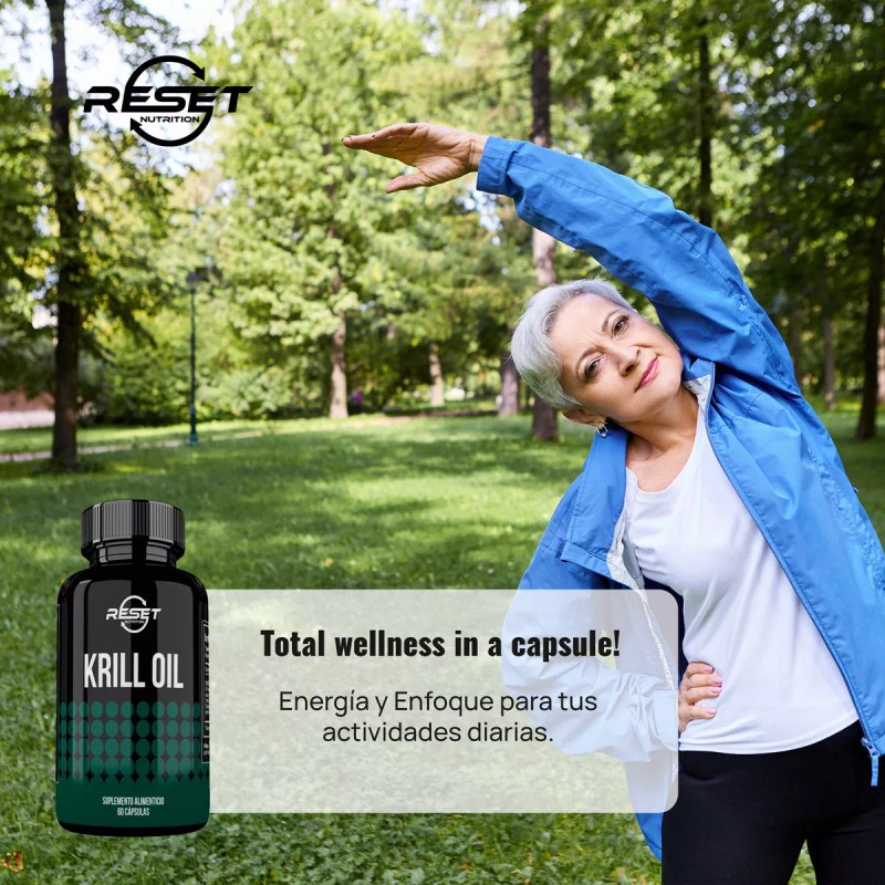 Reset Nutrition Krill Oil Omega 3 6 9 Plus 60