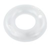LED Inflatable Swim Ring with 2 Handles Transparent Swimming Floating