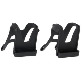 Raleigh - ATC098 - Pair of Plastic Toe Clips for Bicycle Pedals in Black with Nylon Straps in Black