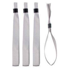 Extiff Custom Satin Ribbon Bracelet Set with Plastic Clasps (Silver Grey, 20), Satin, Without Stone