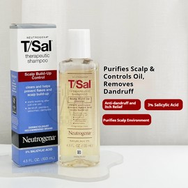 No Brand Neutrogena T/Sal Therapeutic Shampoo for Dandruff & Seborrheic Dermatitis, Scalp Treatment with 3% Salicylic Acid, Relie