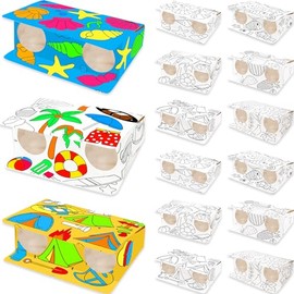 WorldBazaar Coloring Binoculars Crafts for Kids 12 Pack End of Year Gifts Make Your Own Paper Binocular DIY Art Craft Toys Boys Girls Birthday Summer Camping Party Supplies Class Activity