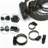 60Pcs Hose clamp stainless steel Adjustable 6-38mm range worm gear