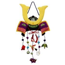 Crepe Hanging Ornament, Helmet, Height 11.8 inches (30 cm), Mini Size, Koinobori, May Doll, Helmet, Helmet Decoration, Compact, First Festival, Tango no Sekku ed90