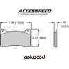 Wilwood 150-12247K BP-40 Semi-Metallic Brake Pad Set, Pad #7812 DynaPro,