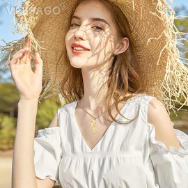 VASSAGO Horse Necklace for Women Men Stainless Steel Horse Pendant Necklace Animal Jewelry Horse Lover Gifts (gold)