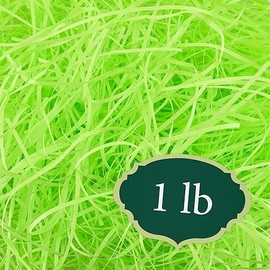 Arcadia Garden Products 1 lbs - Lime Straight Shredded Color Paper Filler Box Stuffing for Gift Wrapping & Crafts, Basket Filling, Confetti, Packaging & Shipping - RPS01LM