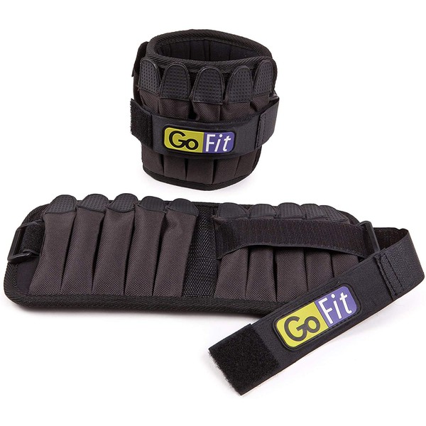 Padded, Adjustable Ankle Weight Set – Comfortable GoFit Training and