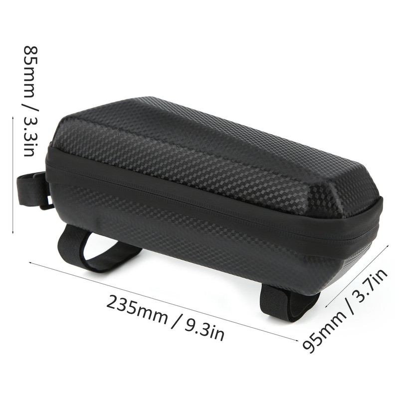 Bicycle Front Frame Bag Waterproof Hard Shell Bike Top Tube