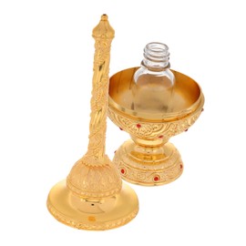 ULTECHNOVO Holy Water Bottles for Baptism and Religious Ceremonies Elegant Refillable Container with Artistic Design for First Holy Communion and Church Decorations