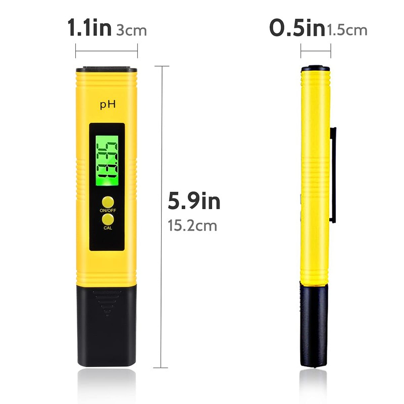 FGen PH Meter, PH Meter with LCD Display, PH Tester