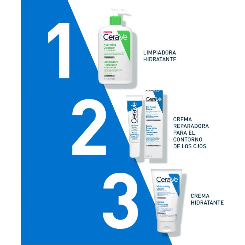 Cerave Crema Hidratante Hasta Por Horas Uso Diario Rostro Cuerpo
