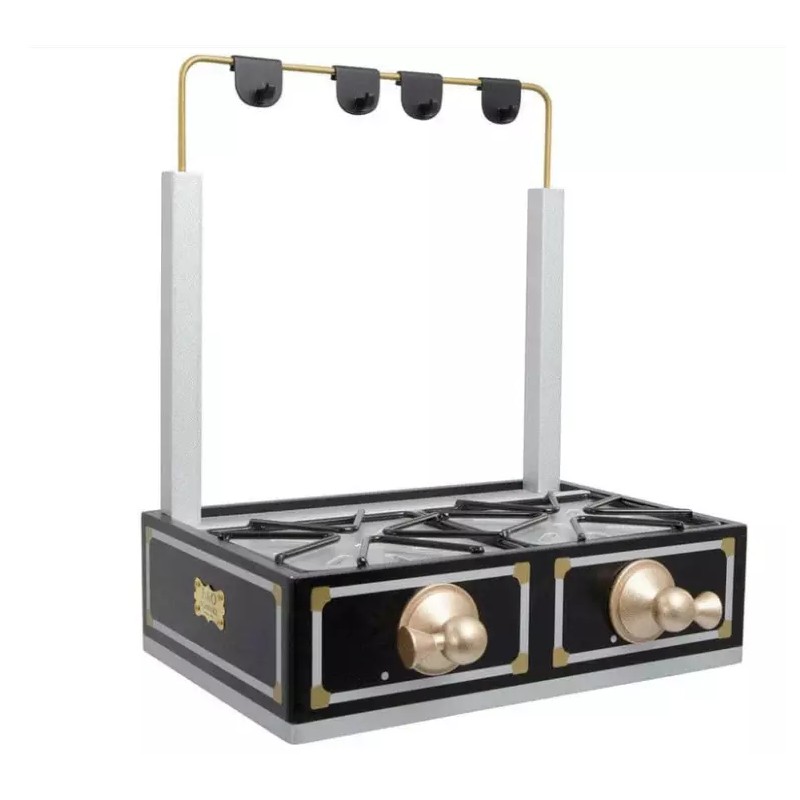 FAO Schwarz Gourmet Collection 23 Piece Tabletop Wood Stove Cooking